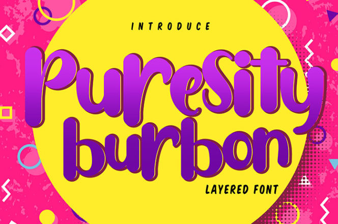 Puresity Burbon Display Font