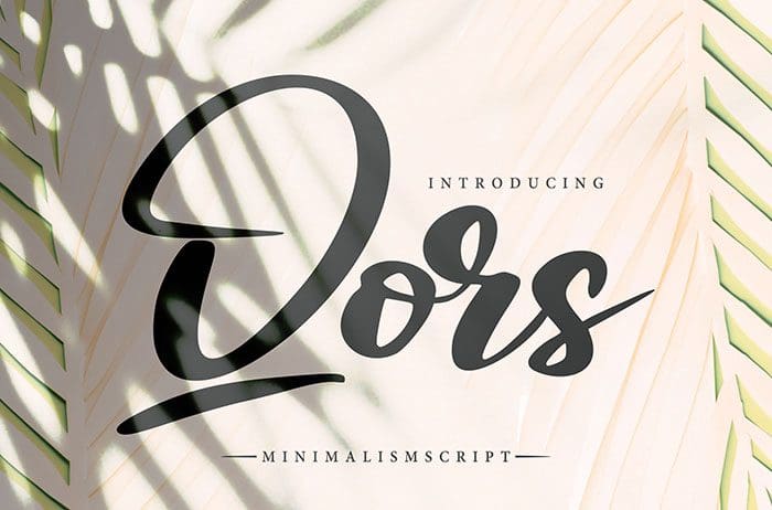 Qors Minimalism Script Font