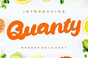 Quanty Script Font