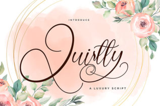 Quirtty Luxury Script Font