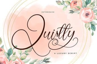 Quirtty Luxury Script Font