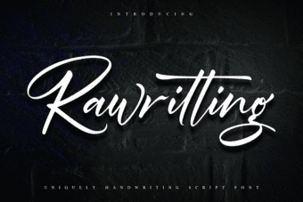 Rawriting Script Font
