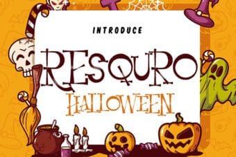 Resquro Halloween Decorative Font