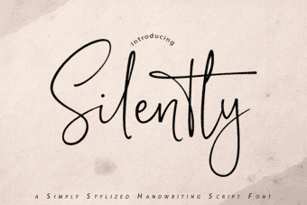Silently Script Font