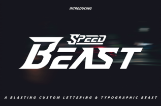 Speed Beast Display Font