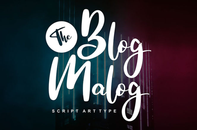 The Blog Malog Script Font