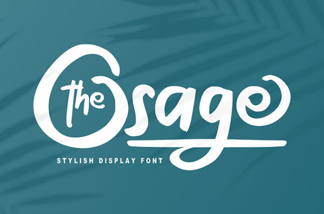 The Osage Display Font