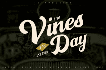Vinesday Script Font