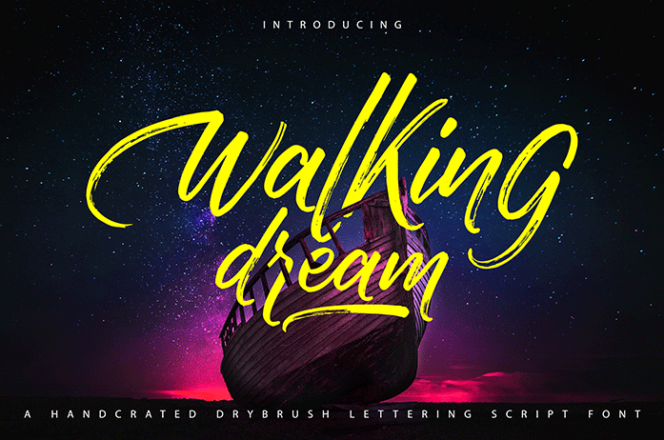 Walking Dream Script Font