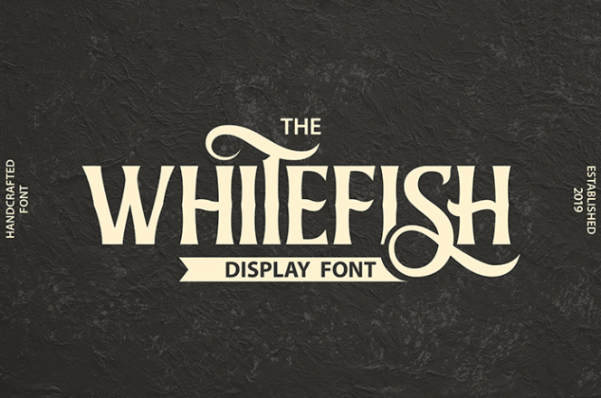 Whitefish Display Font