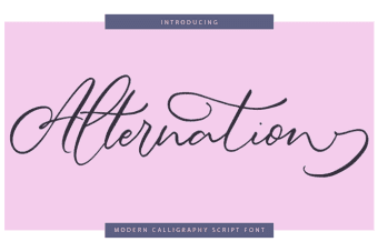 Alternation Calligraphy Font