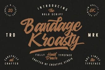 Bandage Kroasty Script Font