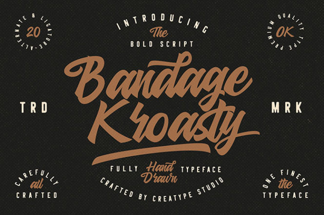 Bandage Kroasty Script Font