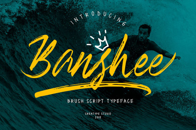 Banshee Brush Font
