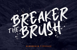 Breaker Brush Font