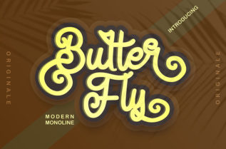 Butter Fly Script Font
