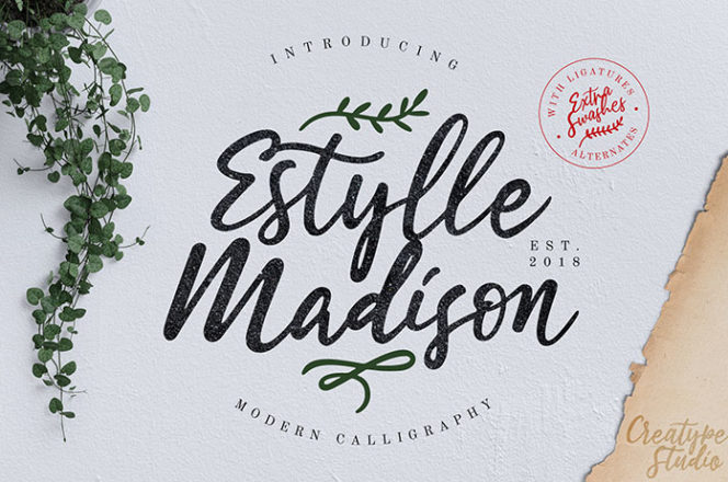 Estylle Madison Calligraphy Font