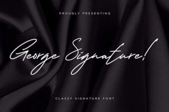 George Signature Font