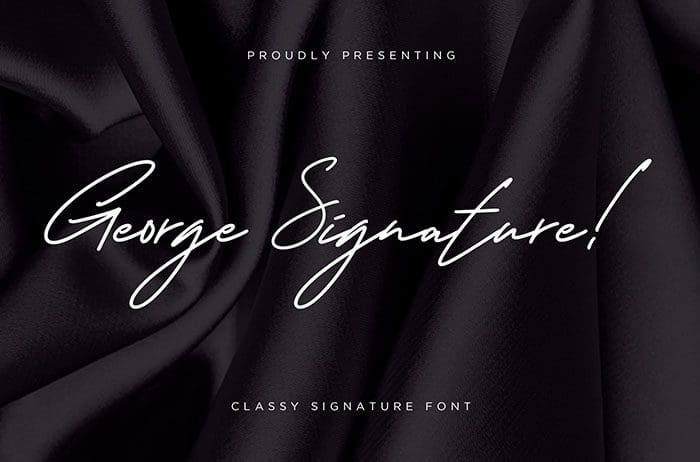 George Signature Font