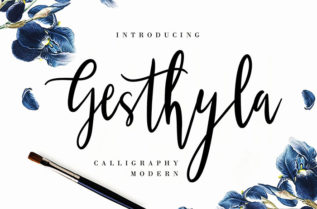 Gesthyla Calligraphy Font