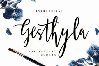 Gesthyla Calligraphy Font