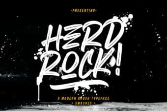 Herdrock Brush Font