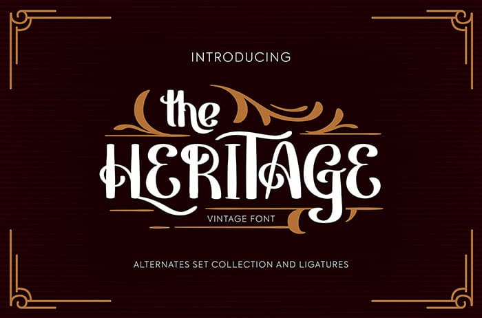 Heritage Vintage Font