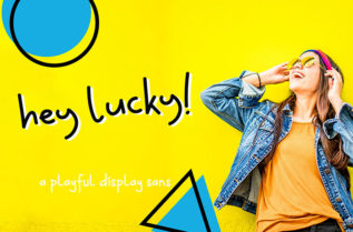 Hey Lucky Display Font