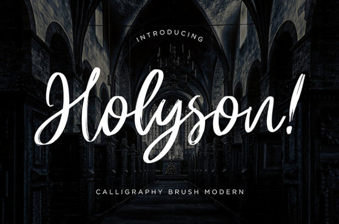 Holyson Brush Font