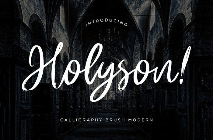 Holyson Brush Font
