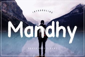 Mandhy Brush Font