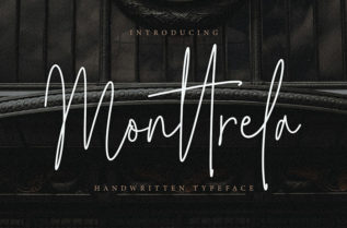 Monttrela Handwritten Font