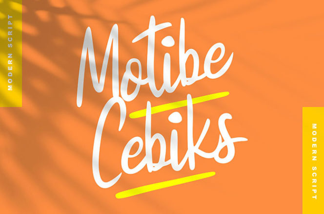 Motibe Cebiks Script Font