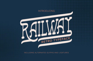 Railway Retro Font
