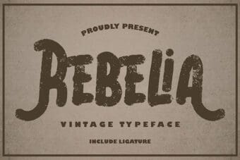 Rebelia Vintage Font