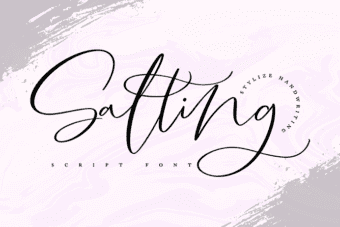 Salting Script Font