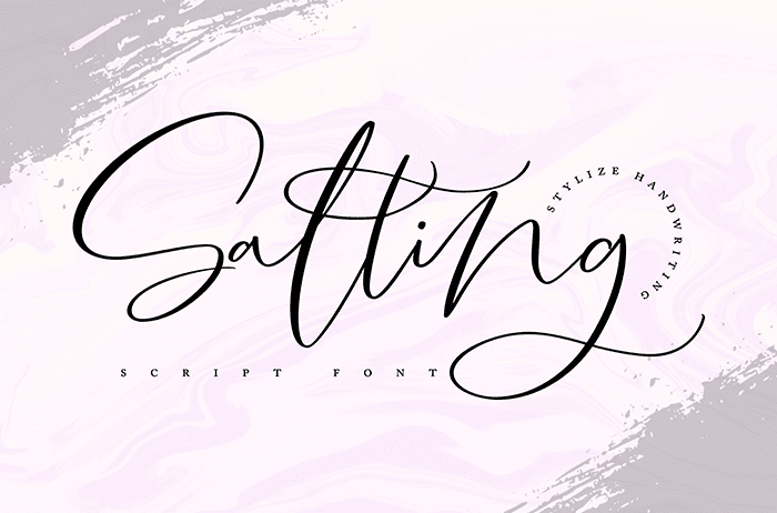 Salting Script Font