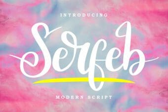 Serfeb Script Font