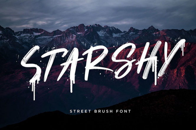 Starshy Brush Font