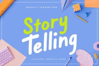 Story Telling Display Font