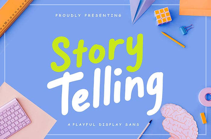 Story Telling Display Font