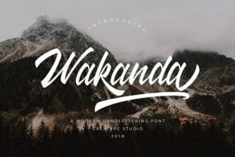 Wakanda Script Font