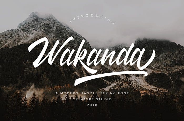 Wakanda Script Font