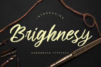 Brighnesy Brush Font
