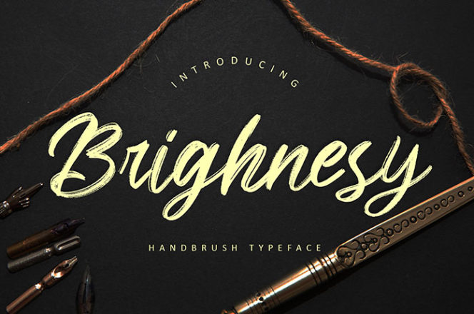 Brighnesy Brush Font