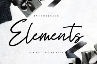 Elements Script Font