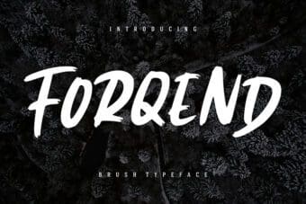Forqend Display Font