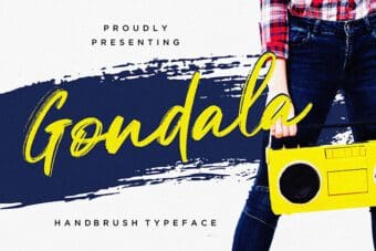 Gondala Brush Font