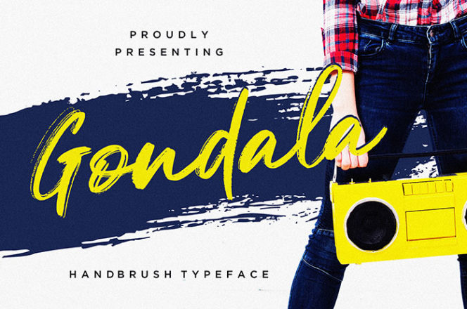 Gondala Brush Font