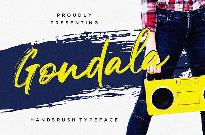 Gondala Brush Font